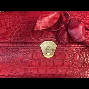 Embossed Croc Brahmin Handbag